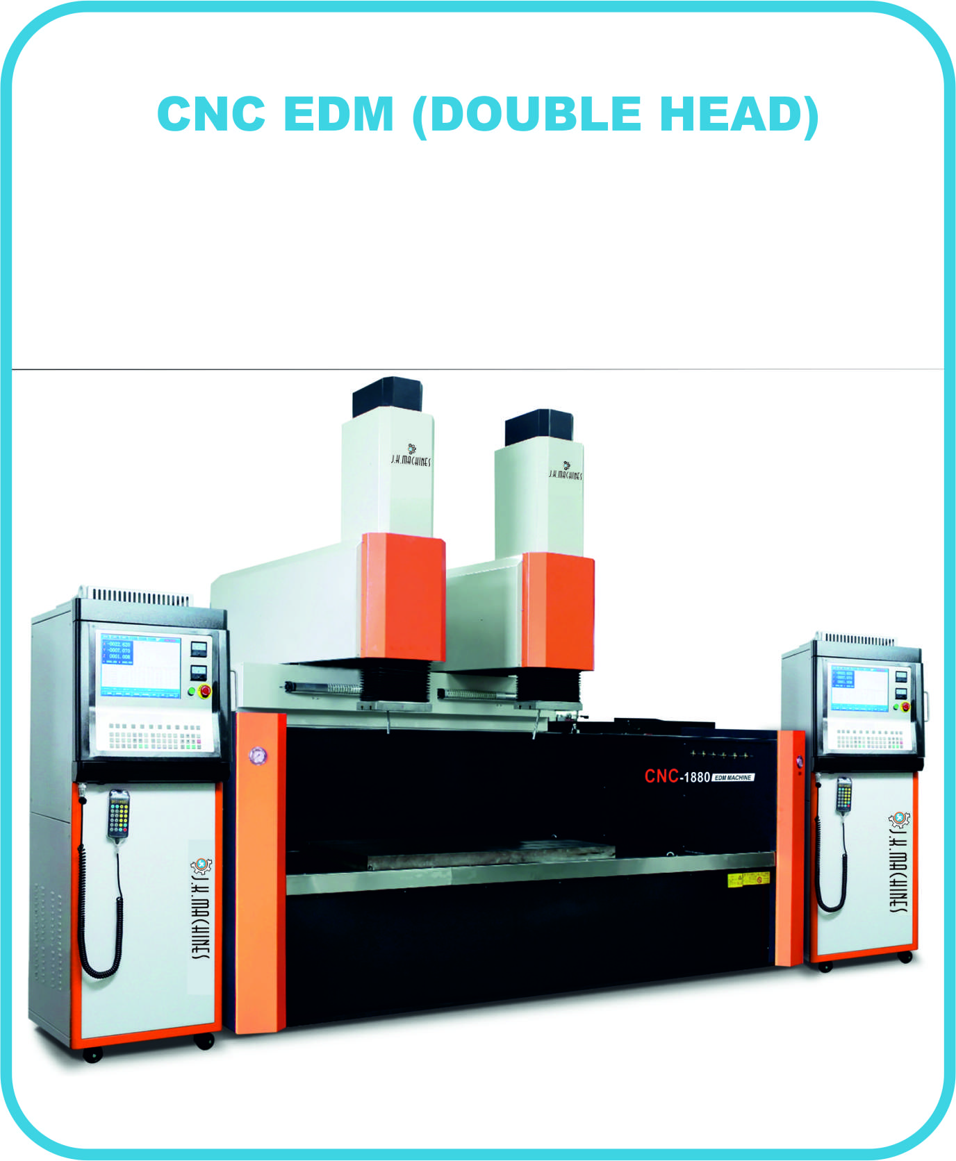 CNC EDM Fixed Table Moving Head (Double Head)
